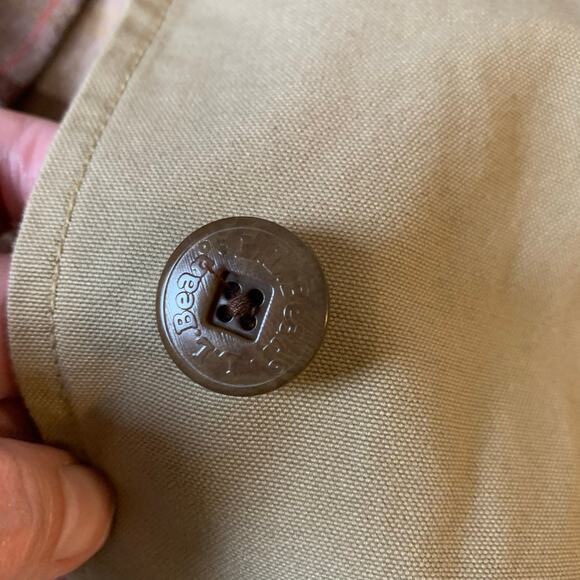 LL Bean Adirondack Barn Coat, Flannel-Lined Women's 2X Dark Khaki Corduroy Trim - Picture 5 of 8